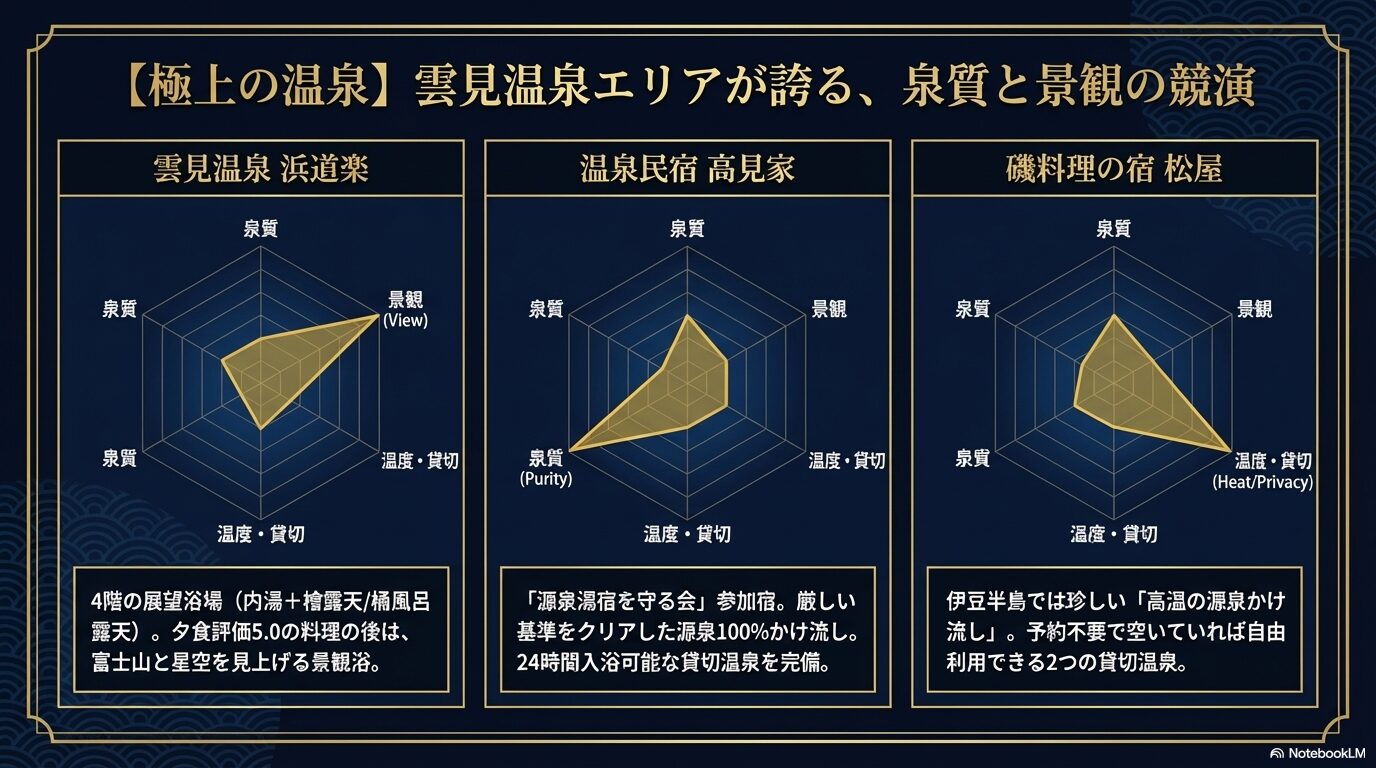 料理だけじゃなく海が見える絶景のロケーションと共に楽しみたい人向けにわかる西伊豆のおすすめ民宿図