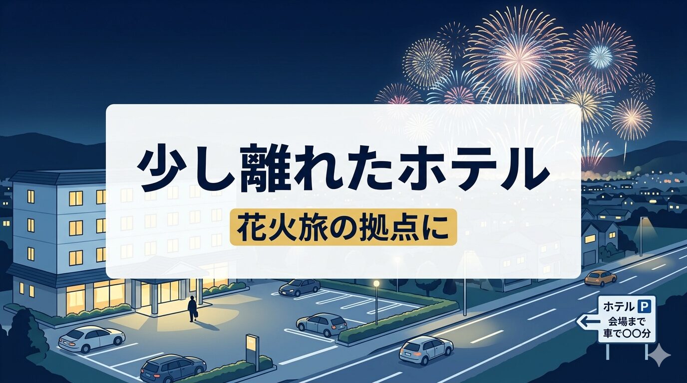 少し離れても長岡花火の拠点にしやすいホテル
