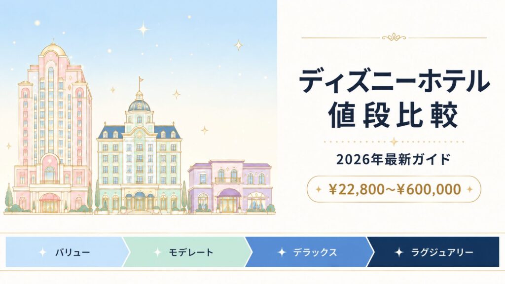 ディズニーホテルの値段比較2026｜最新の価格帯完全ガイド