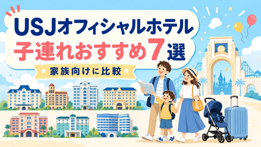 USJオフィシャルホテルで子連れにおすすめはどこ？全7軒を家族向けに比較