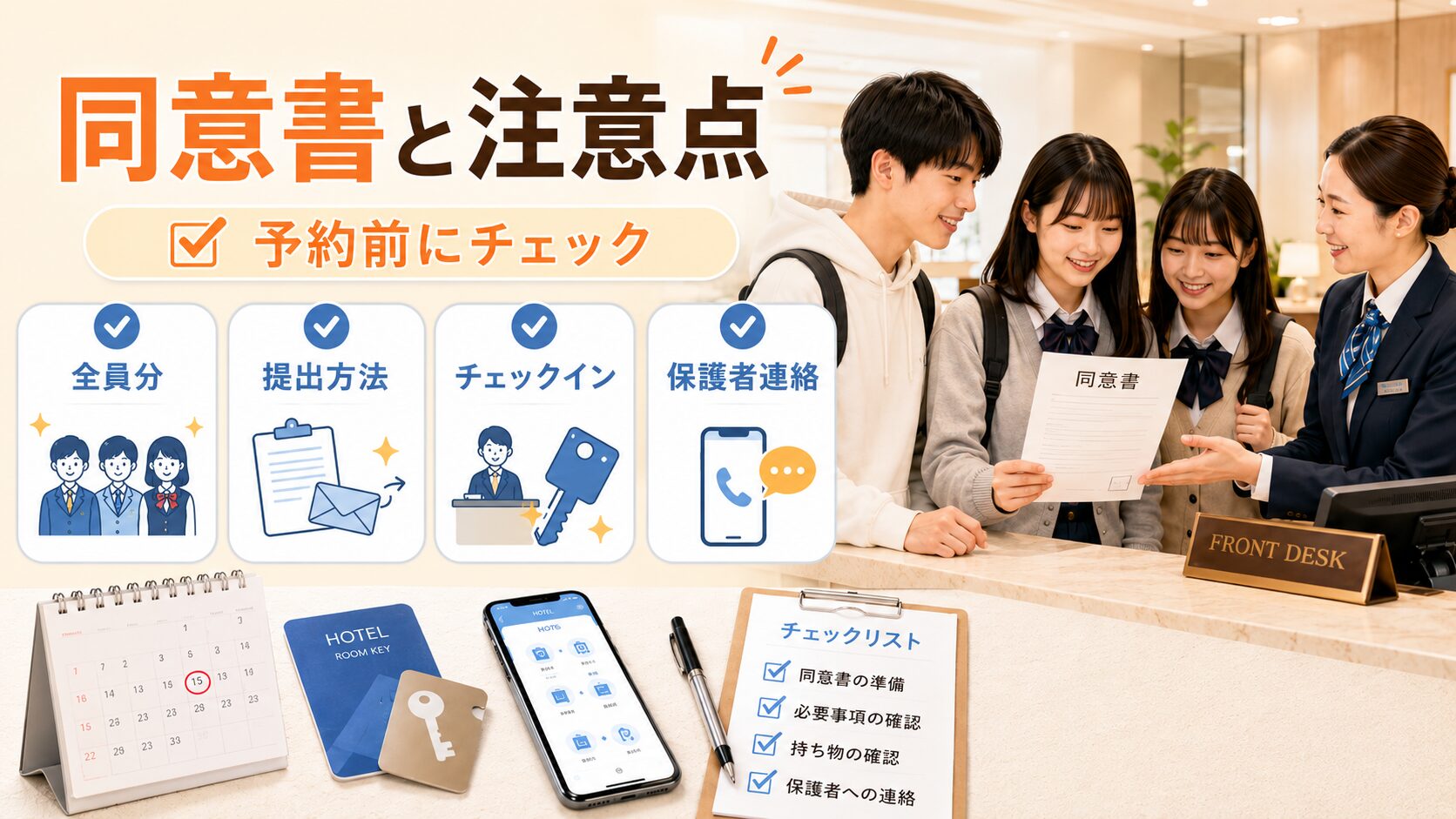 高校生だけでディズニー周辺ホテルに泊まるときの同意書と注意点
