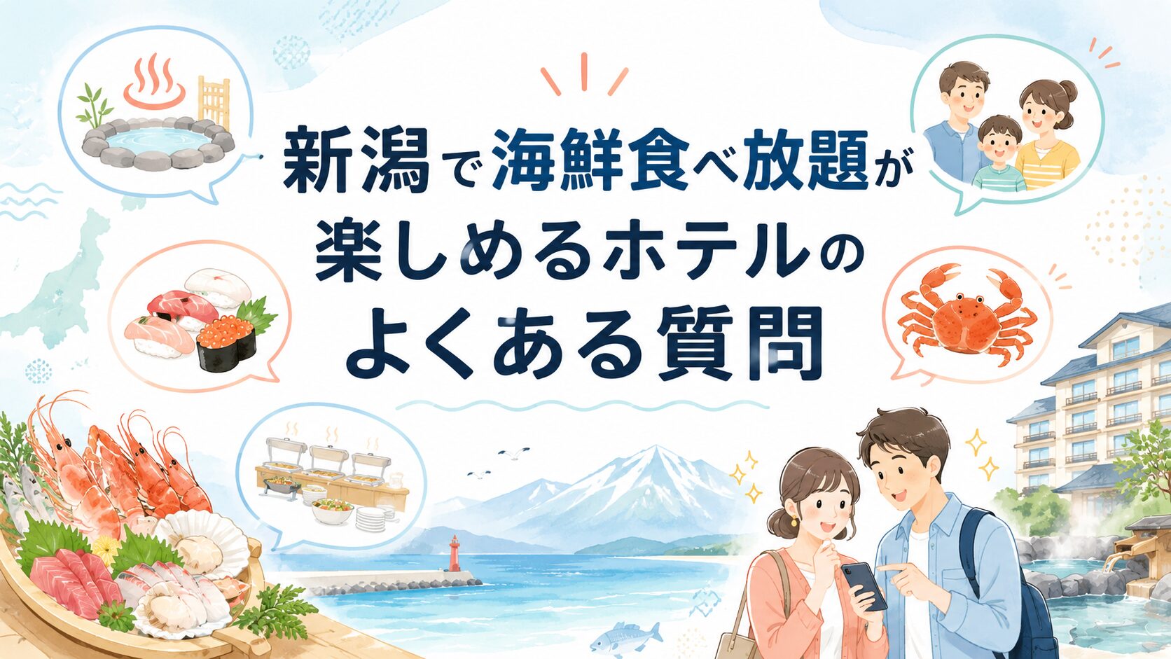 新潟で海鮮食べ放題が楽しめるホテルのよくある質問