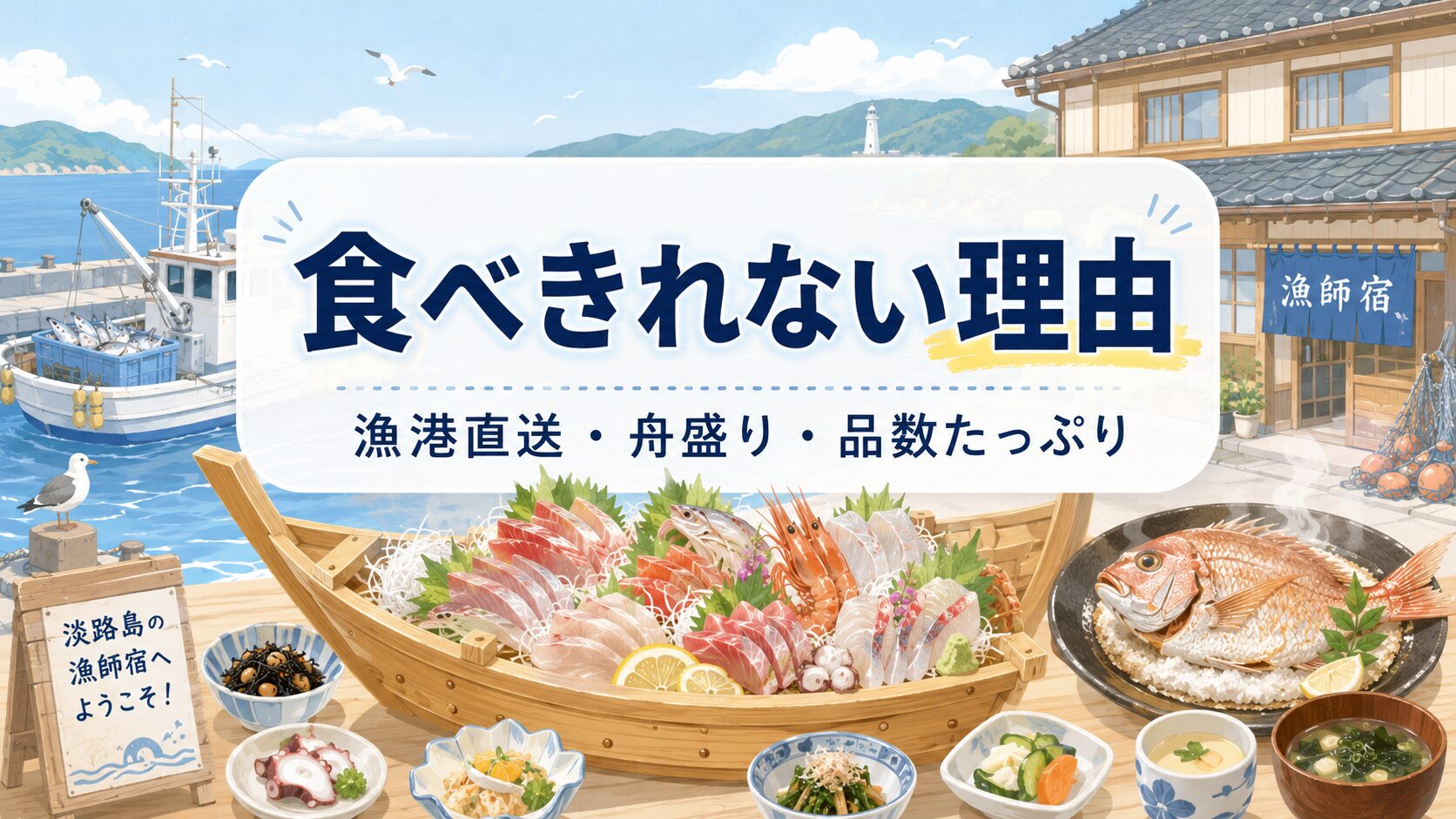 淡路島の漁師民宿が「一人では食べきれない」と言われる理由