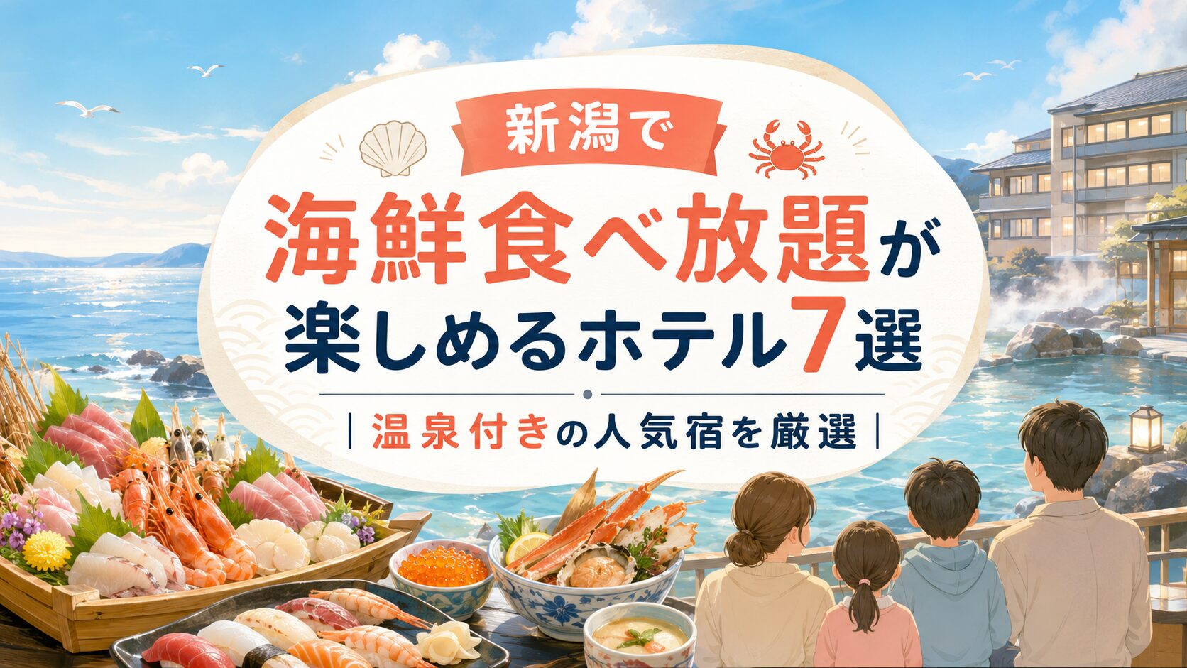 新潟で海鮮食べ放題が楽しめるホテル7選｜温泉付きの人気宿を厳選