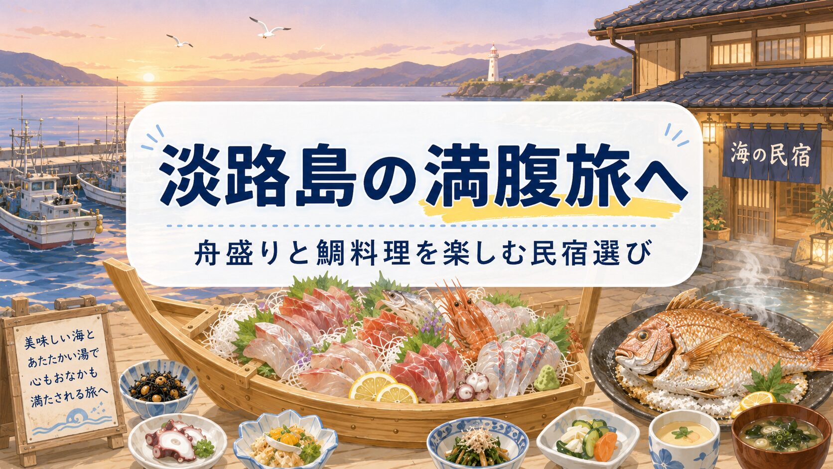 まとめ｜淡路島で一人では食べきれない料理がすごい民宿