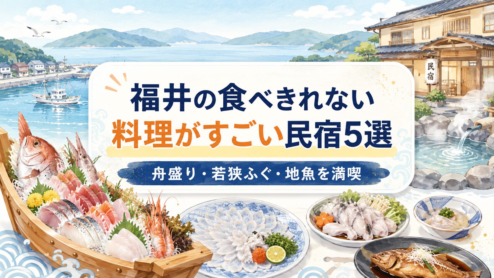 食べきれない料理がすごい民宿5選｜福井の料理内容を画像で徹底比較