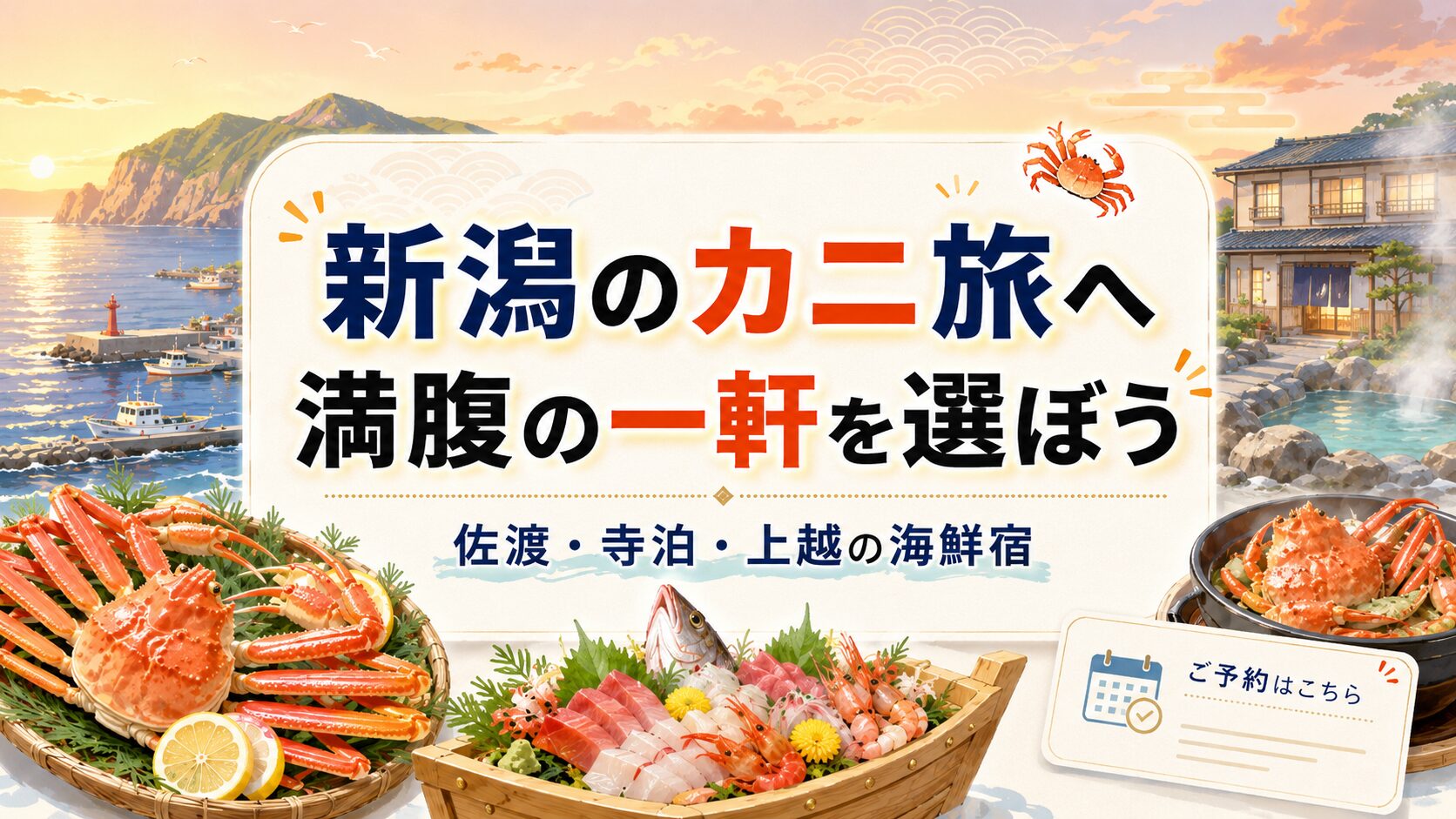 新潟でカニと海鮮を満腹に楽しめる民宿を比較して自分に合う一軒を選ぶ画像