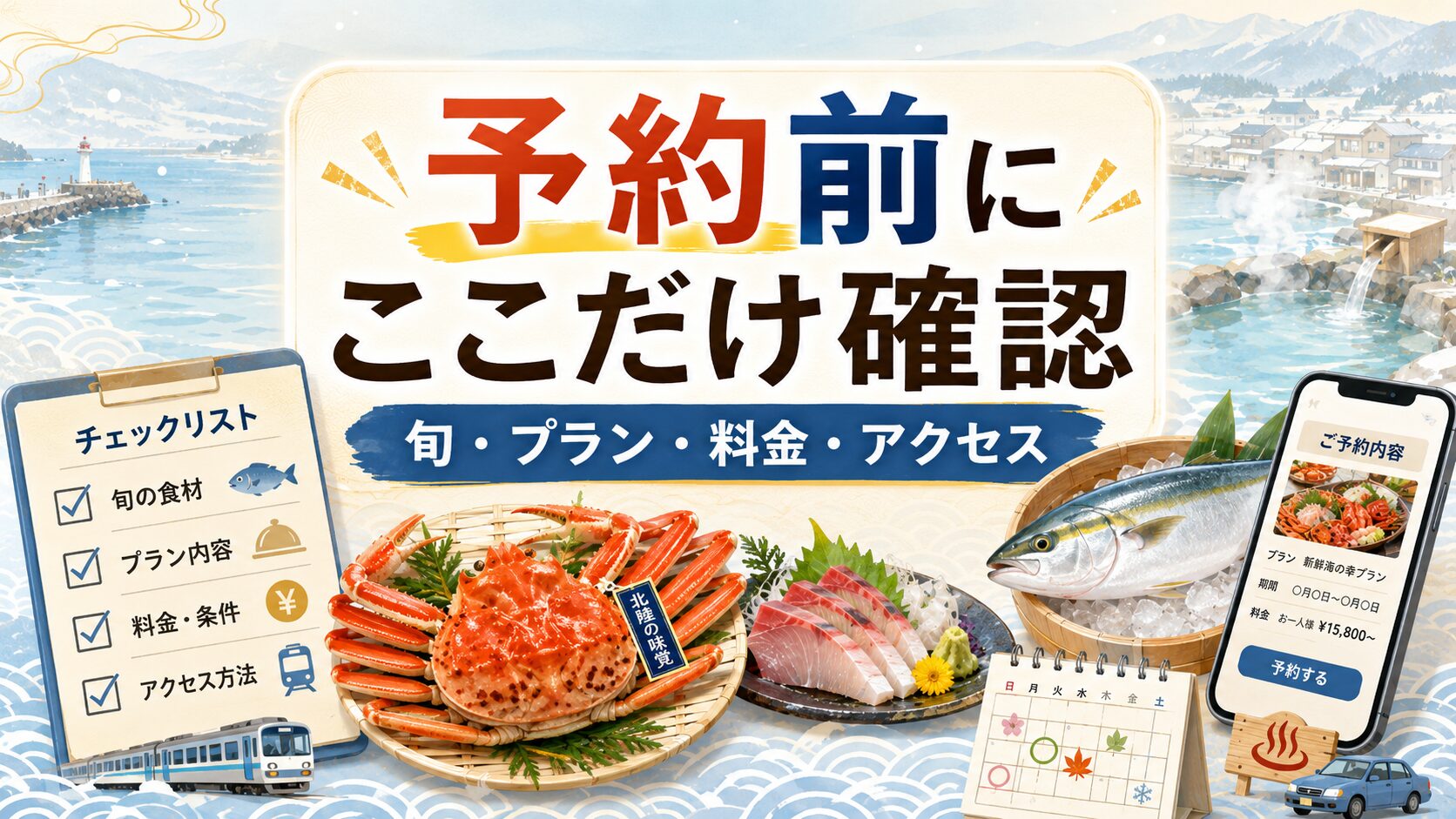 北陸の料理が豪華すぎる民宿を予約前に確認するポイントの画像