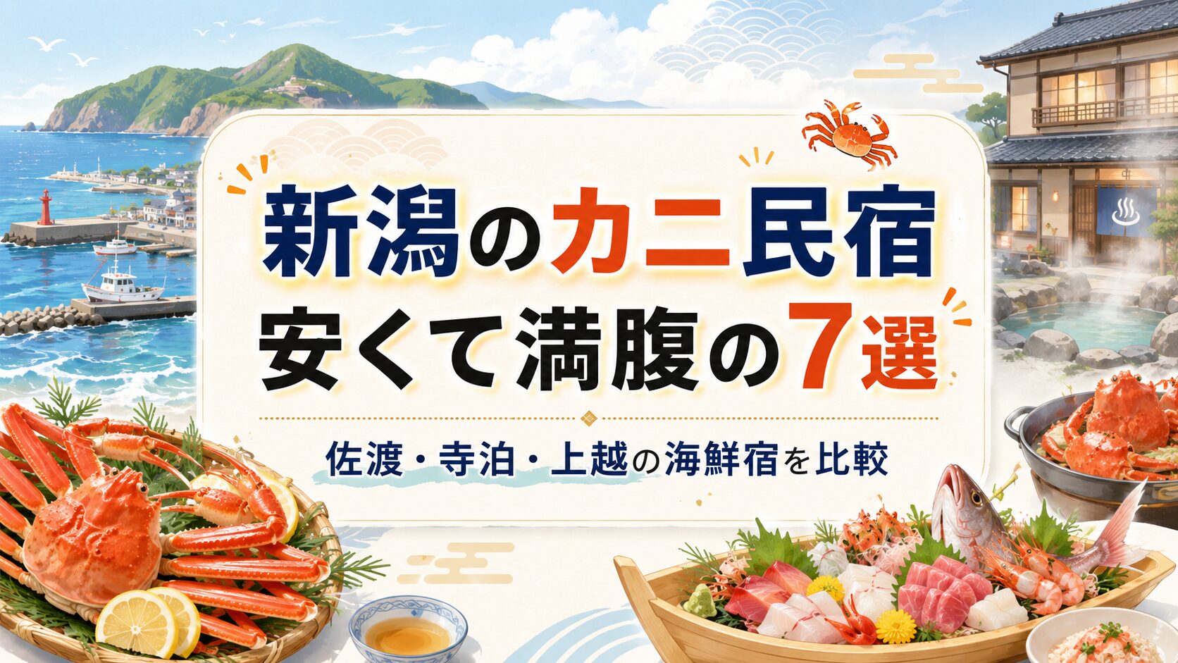 新潟でカニが食べきれない安い民宿7選｜量で選ぶ厳選宿