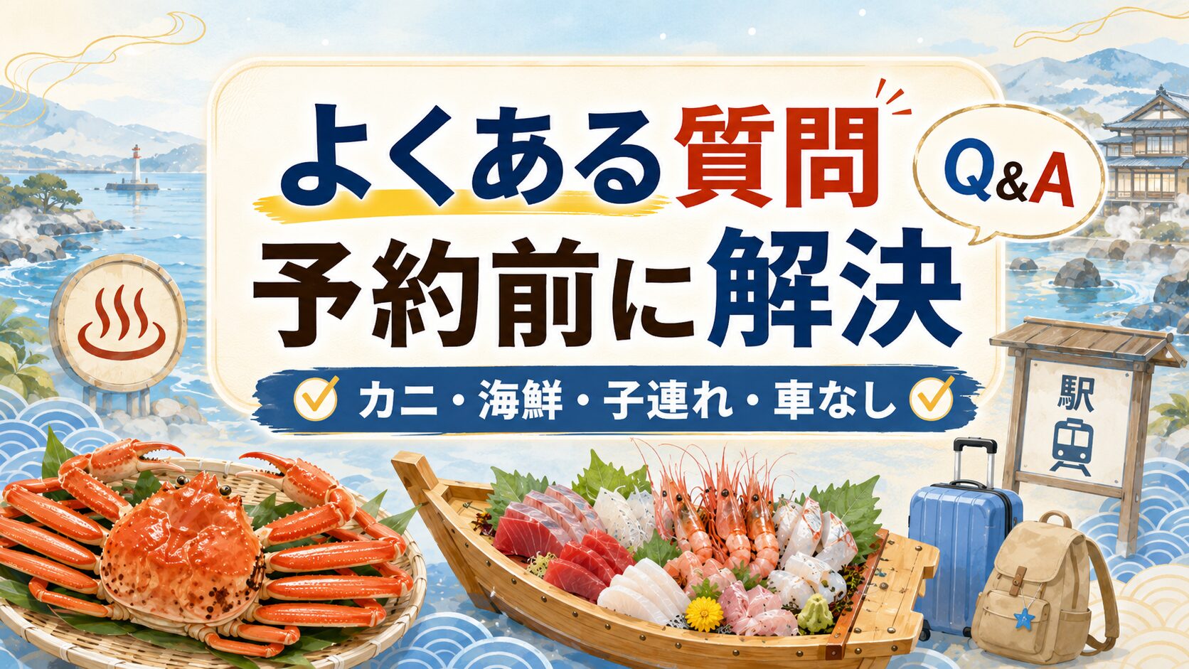 北陸の料理が豪華すぎる民宿に関するよくある質問を解説する画像